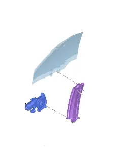 [MB6Z 5823200 B] مكينة قزاز امامي يمين