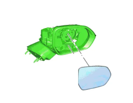 [KK1Z 17682 GJ] مراية يمين