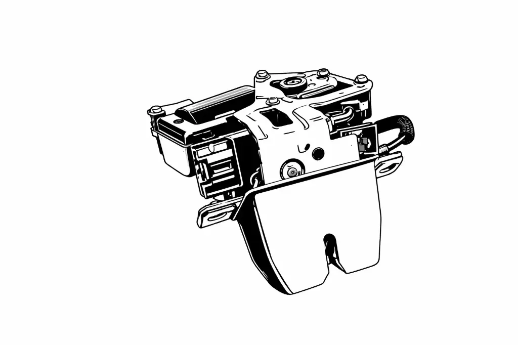 [KS1 V43150 AB] قفل باب شنطة عادي