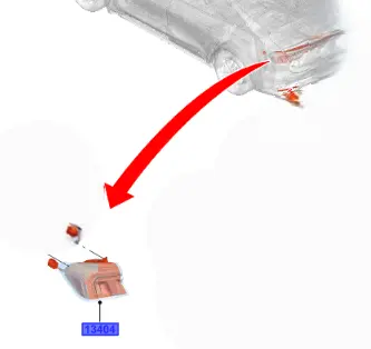 [MB6Z 13404 Q] اصطب خلفي يمين