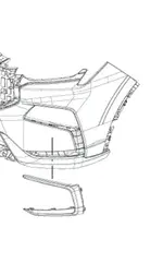 [ENS1 17835 AB] ديكور كشاف امامي يسار