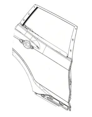 [PNS1 24701 AA78] باب خلفي يمين