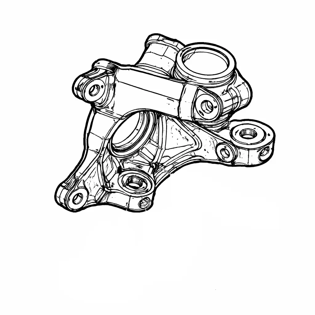 [FS1 3K186 AD] قاعدة فلنجة امامي يسار